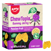 Jerky gélifié aux fruits de la passion d'Amos ChewTopia – Végétalien – 240 g/paquet